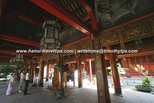 Restored pavilion at the Temple of Literature