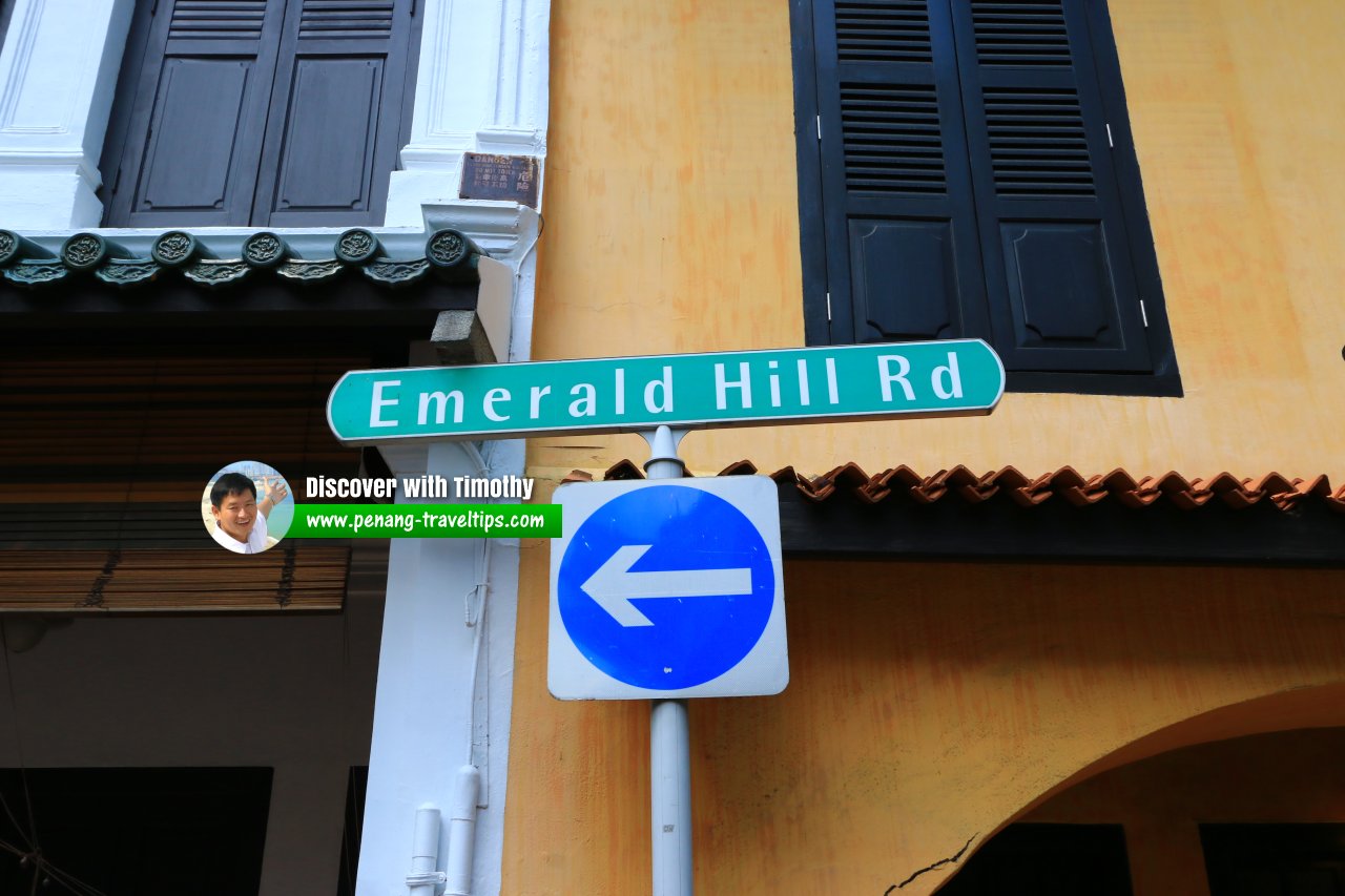 Emerald Hill Road roadsign