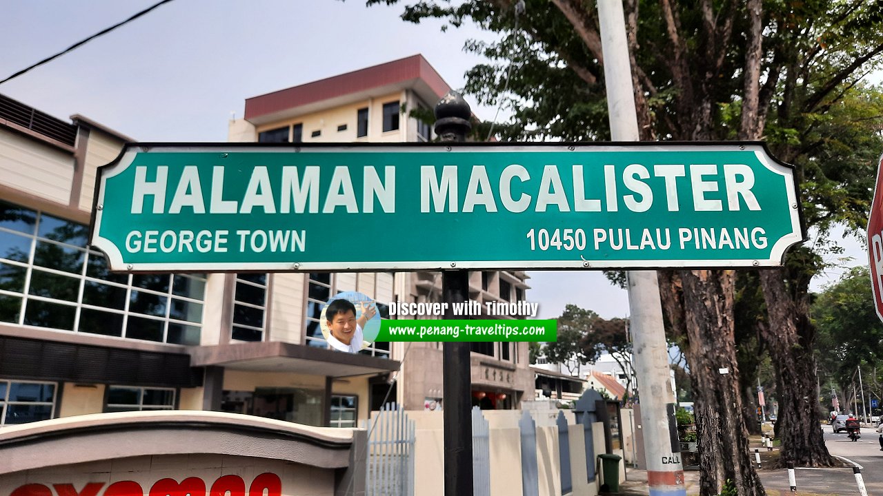 Halaman Macalister roadsign