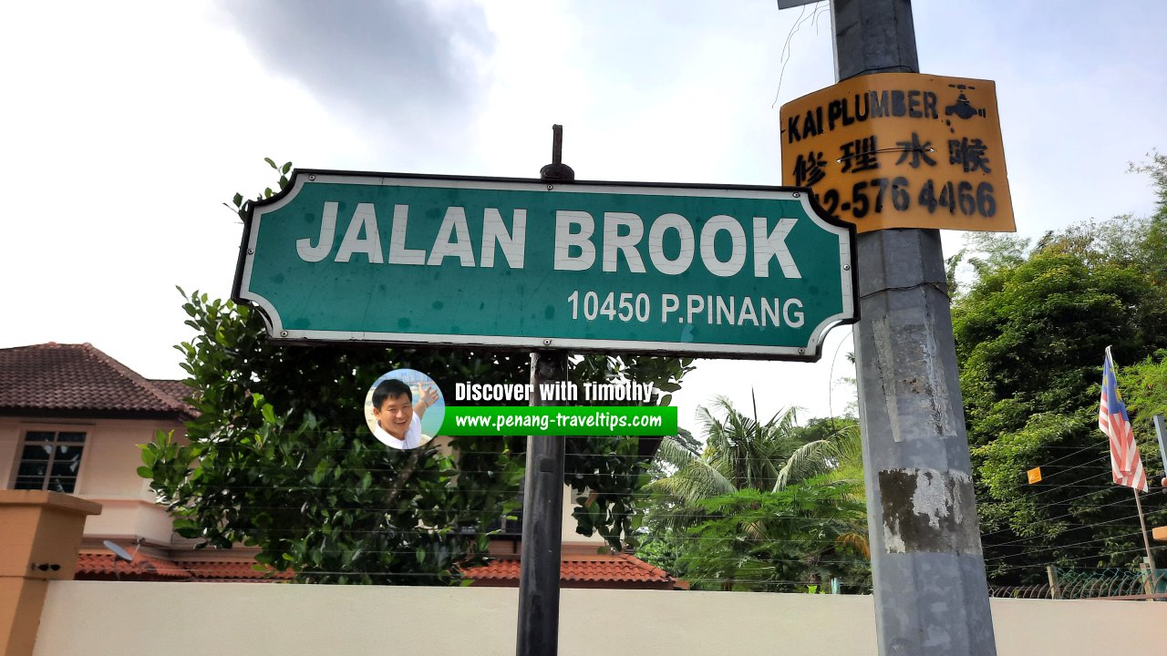 Jalan Brook roadsign