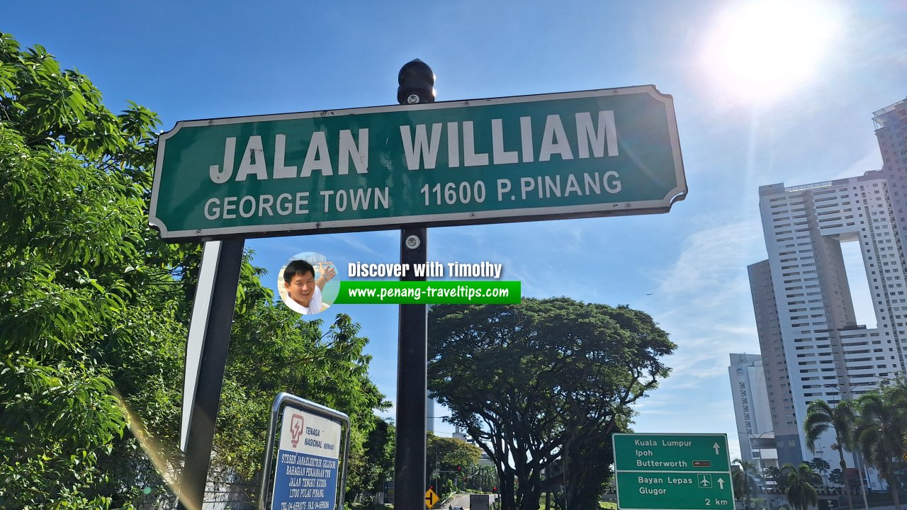 Jalan William roadsign