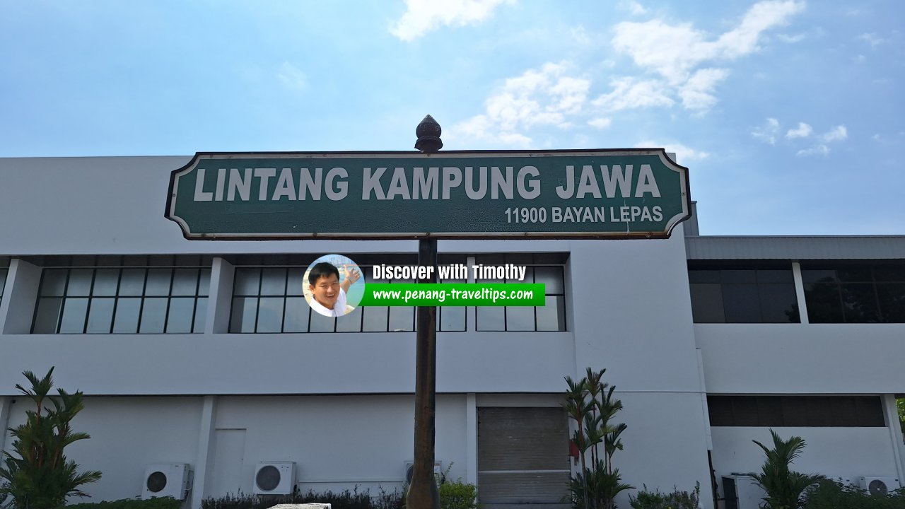 Lintang Kampung Jawa roadsign