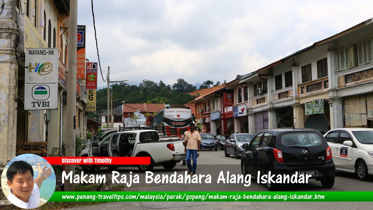 Makam Raja Bendahara Alang Iskandar, Gopeng, Perak