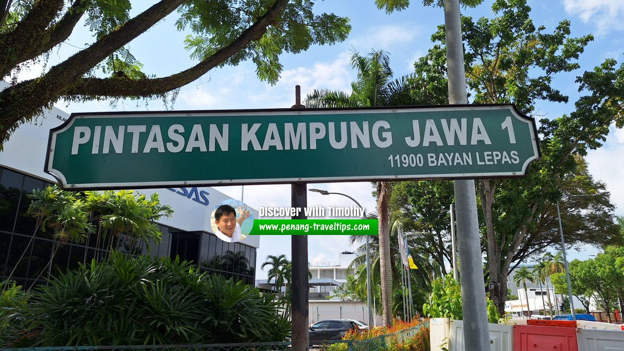 Pintasan Kampung Jawa 1 roadsign