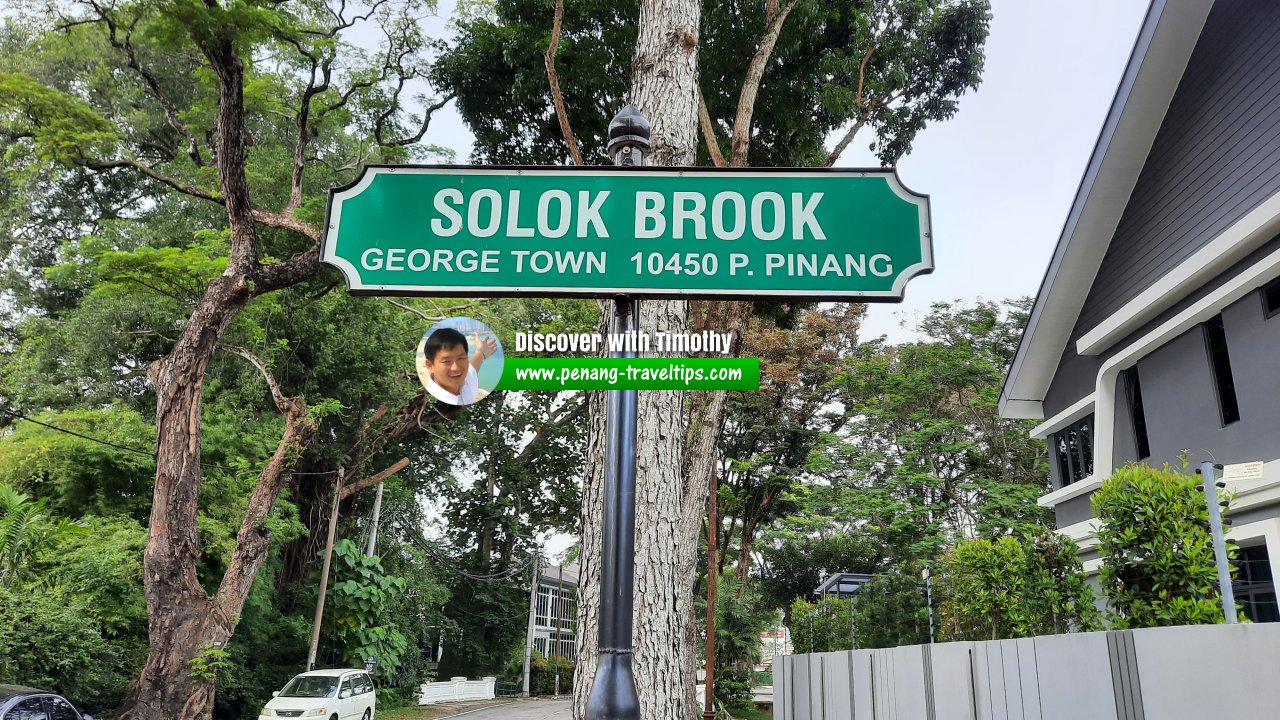 Solok Brook roadsign