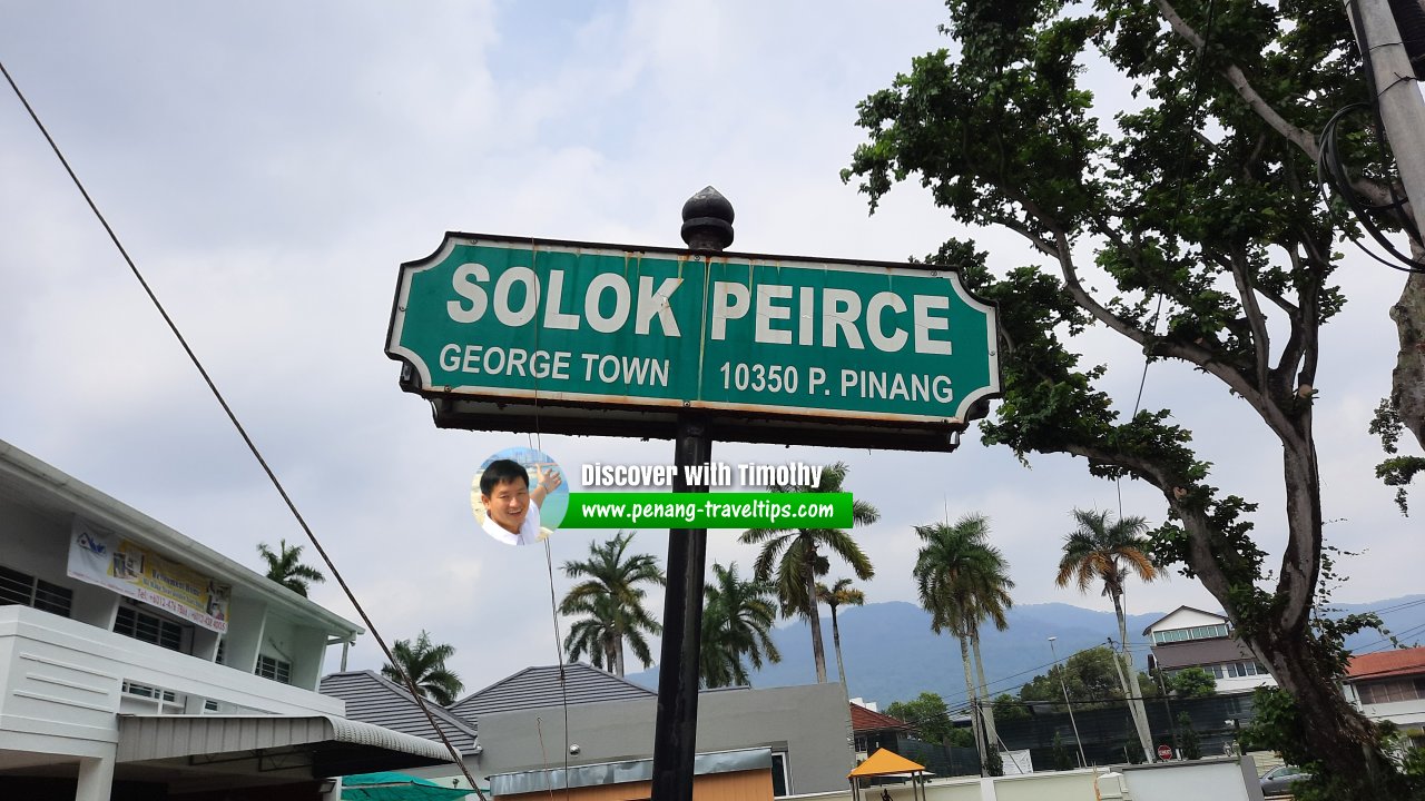 Solok Peirce roadsign