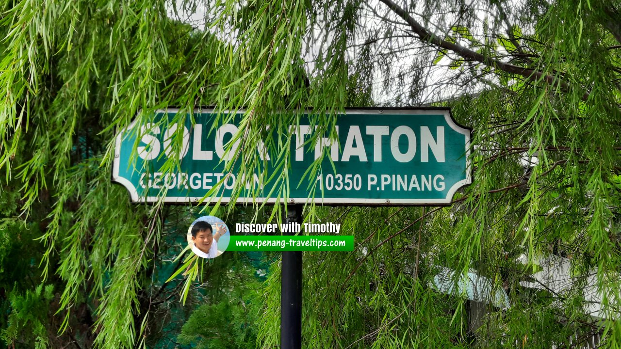 Solok Thaton roadsign