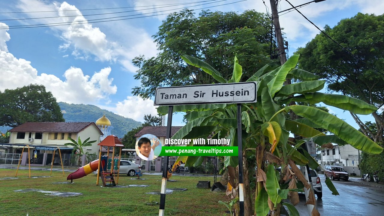 Taman Sir Hussein signboard