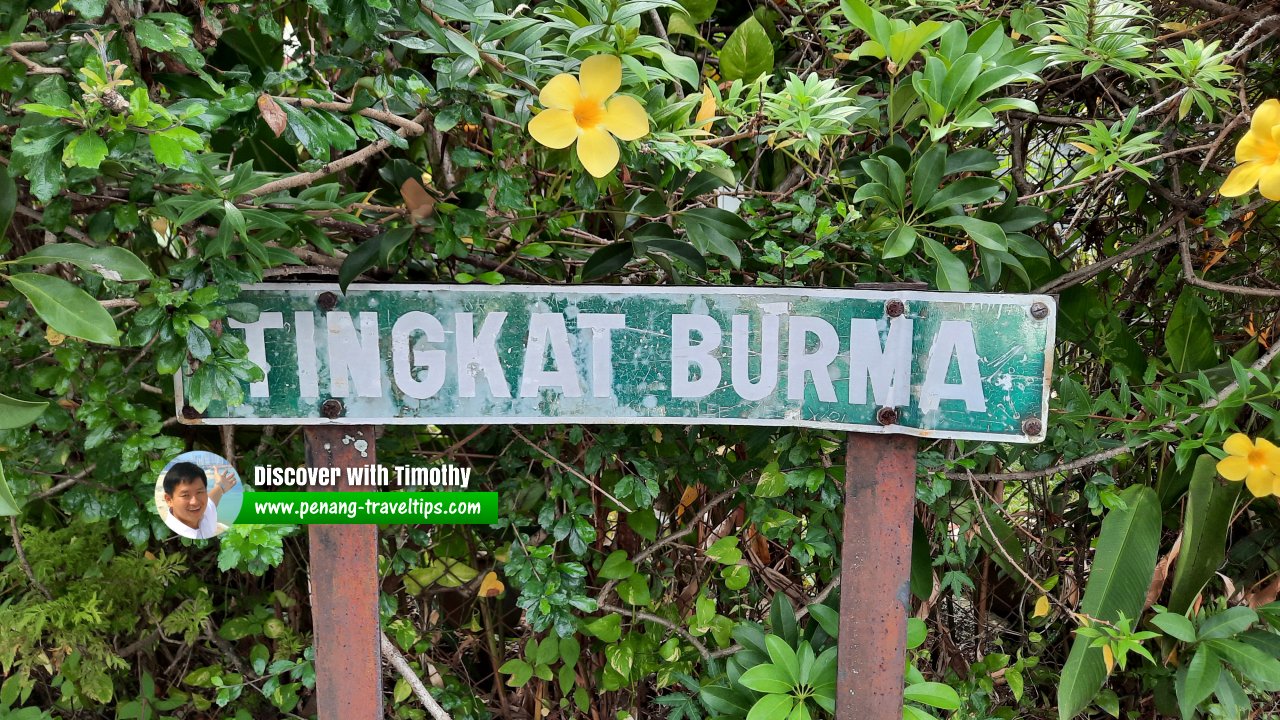 Tingkat Burma roadsign