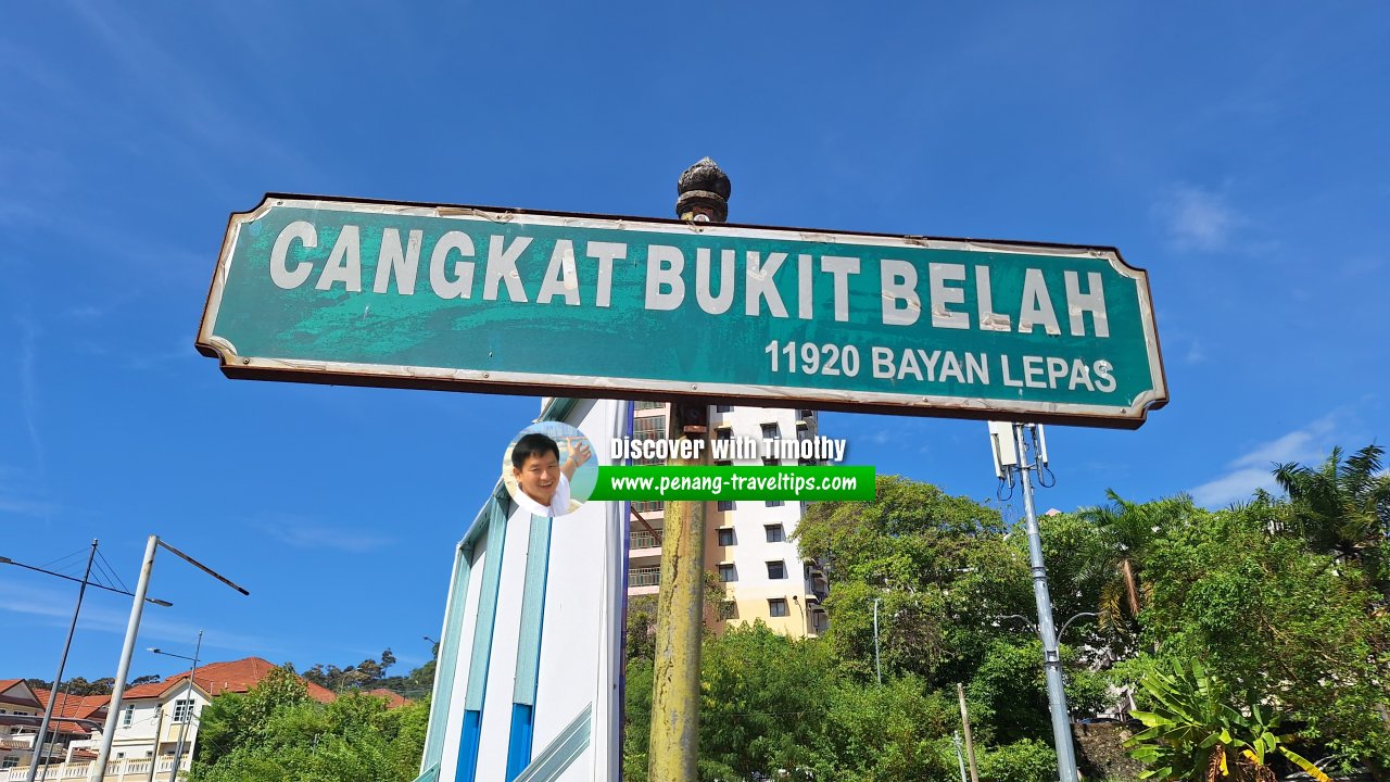 Cangkat Bukit Belah roadsign