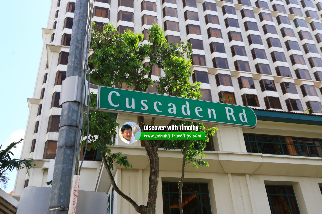 Cuscaden Road roadsign