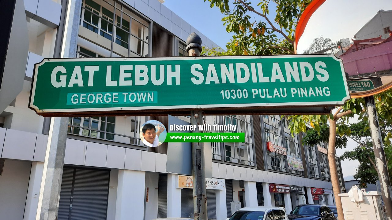 Gat Lebuh Sandilands roadsign