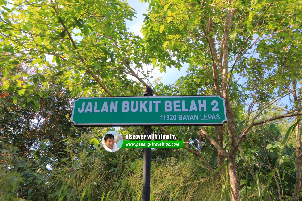 Jalan Bukit Belah 2 roadsign