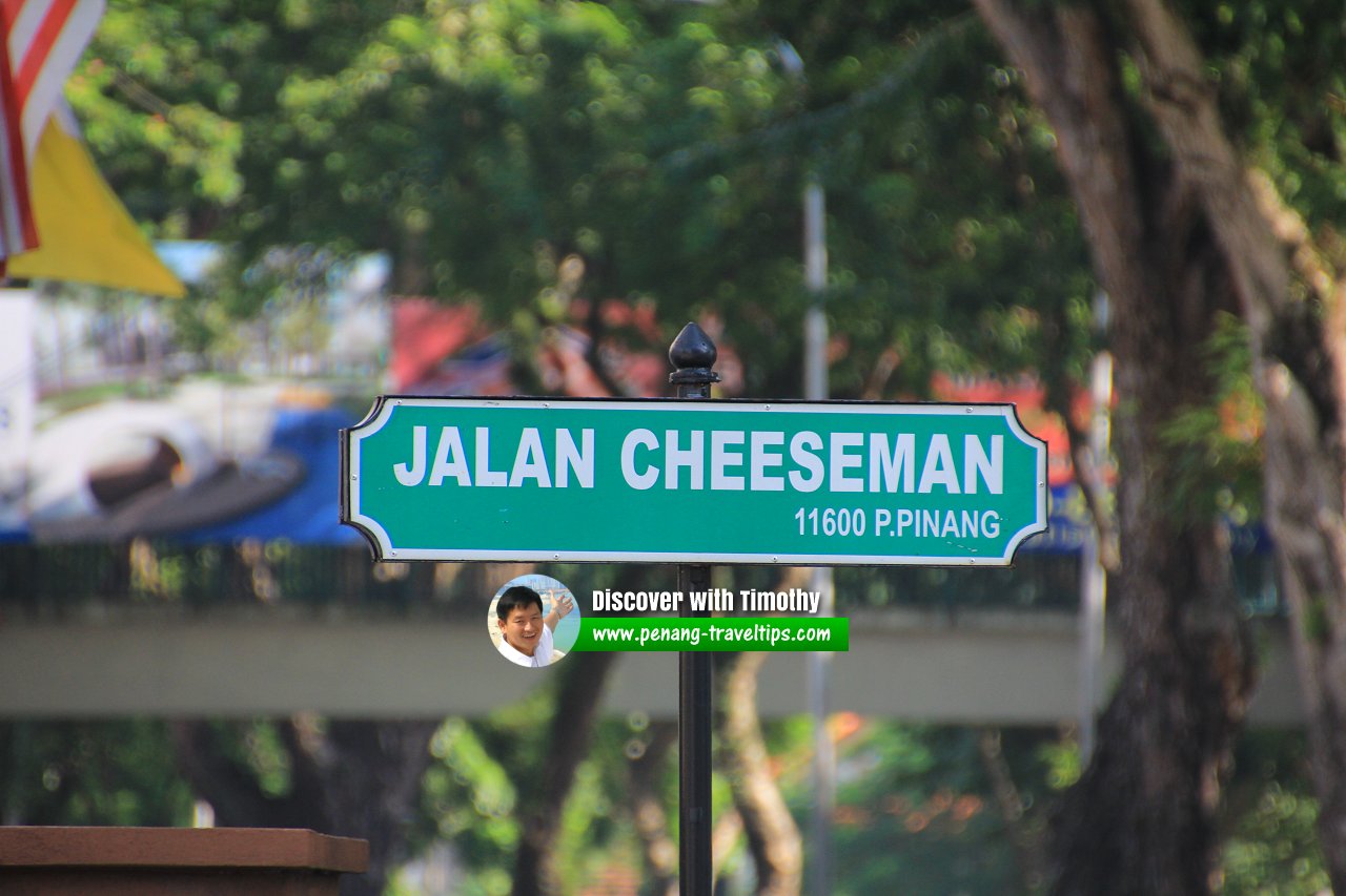 Jalan Cheeseman roadsign