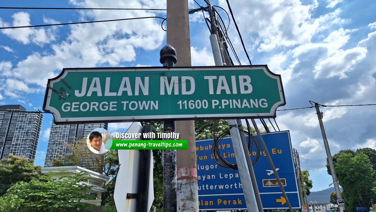 Jalan Md Taib roadsign