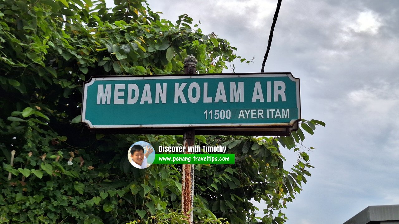 Medan Kolam Air roadsign