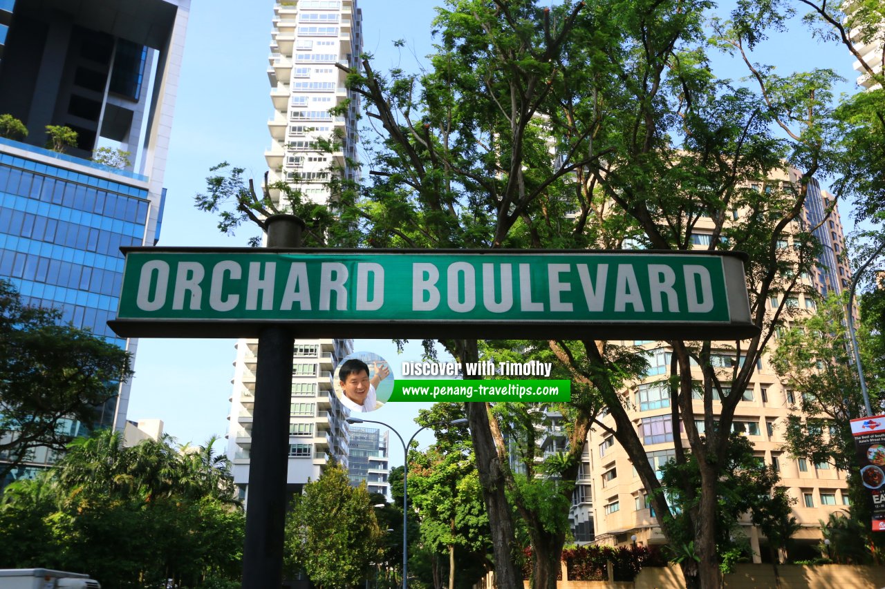 Orchard Boulevard roadsign