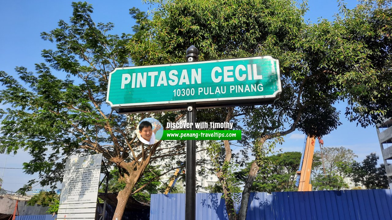 Pintasan Cecil roadsign