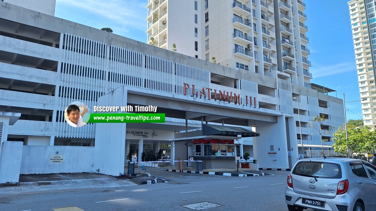 Entrance to Platinum III, Teluk Kumbar