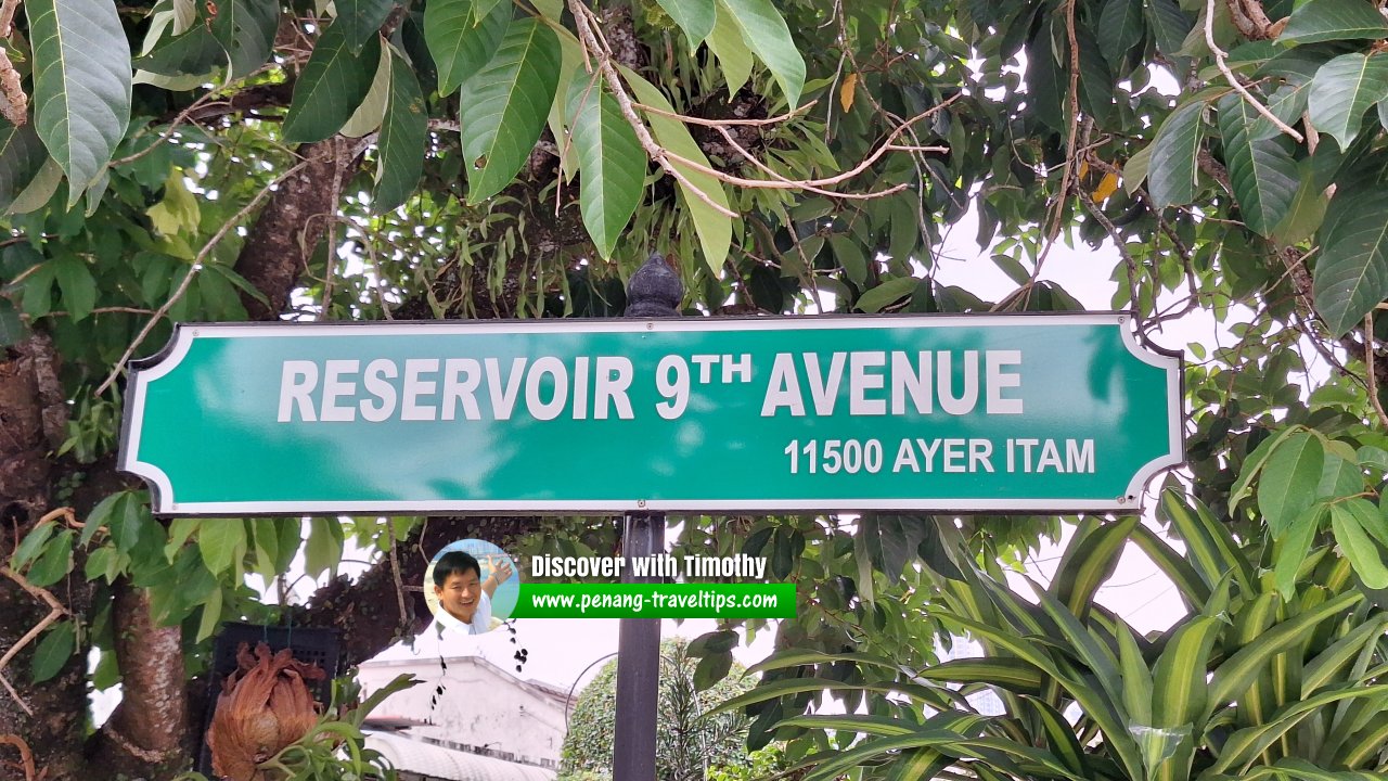 Reservoir 9th Avenue roadsign