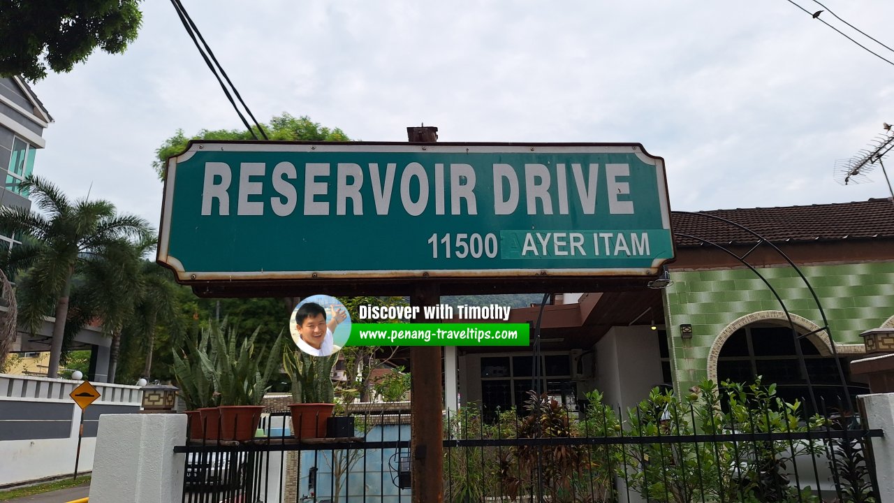 Reservoir Drive roadsign