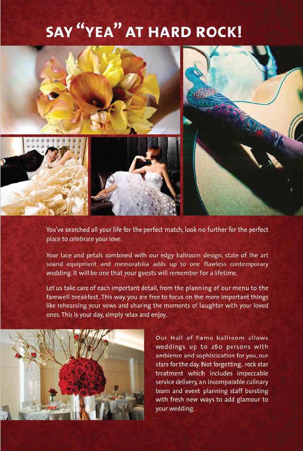 Hard Rock Hotel Penang's Wedding Packages