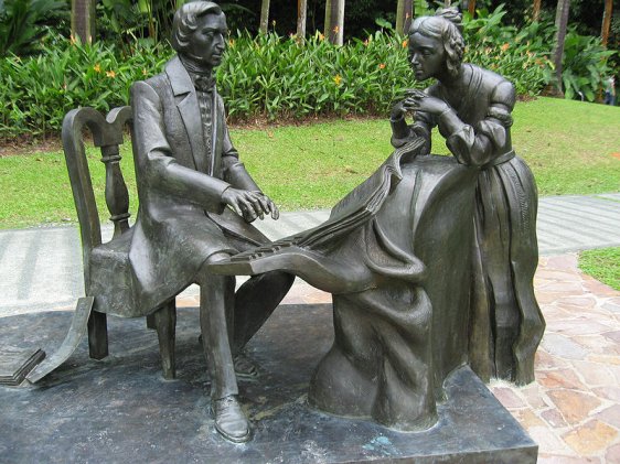 Statue of Chopin, Singapore Botanic Gardens