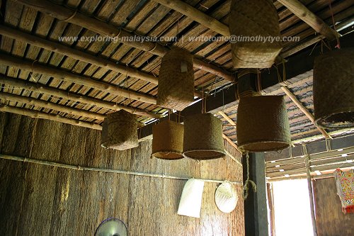 Interior of the Iban longhouse, Sarawak Cultural Village