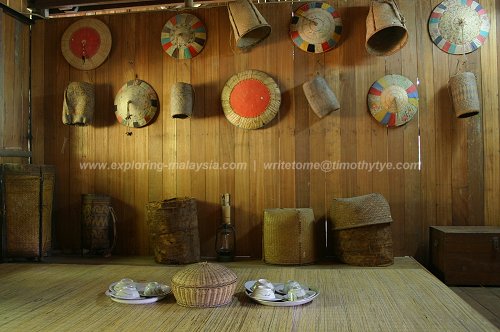 Interior of the Orang Ulu longhouse