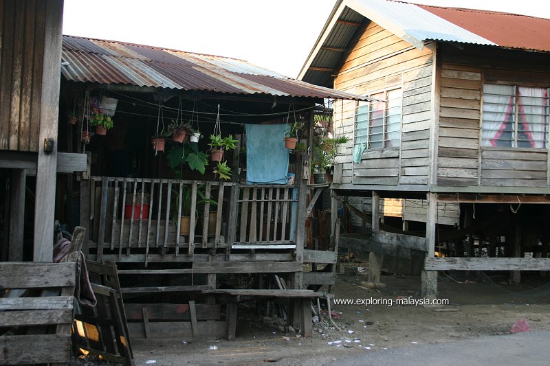 Fishermen's huts, Tanjung Dawai