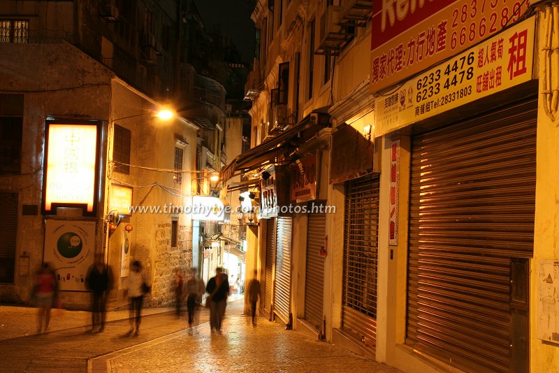 One of the alleyways branching off Largo do Senado in Macau