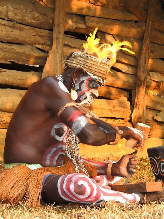 Asmat tribesman